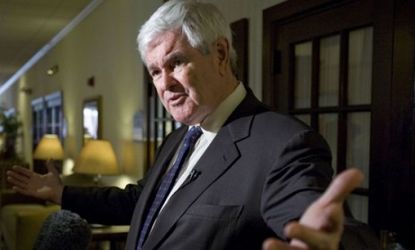 While many prominent religious conservatives were meeting in Washington, D.C., GOP presidential hopeful Newt Gingrich was on vacation.