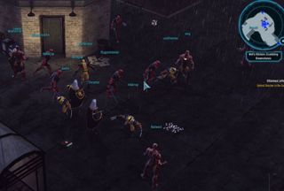A collection of Wolverines, Deadpools, Storms, and Iron Men playing Marvel Heroes