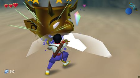 Slashing the bomb jar's tongue in Azaran: Islands of the Jinn