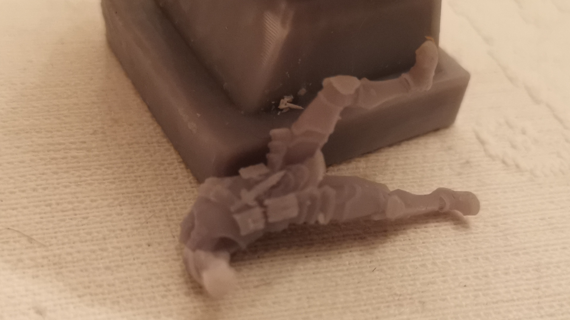 A failed print from the Anycubic Photon Mono X 6K