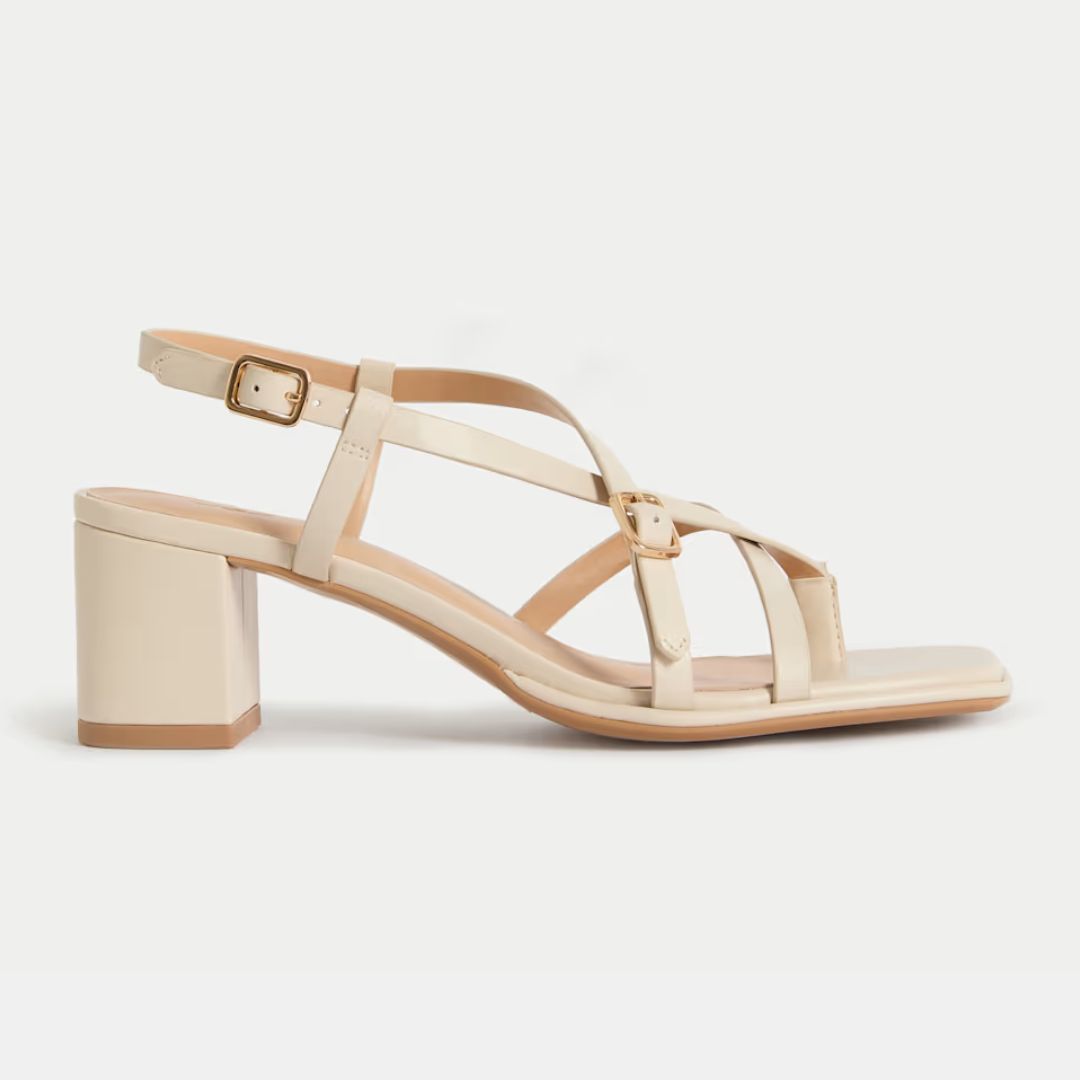 M&S Buckle Block Heel Sandals