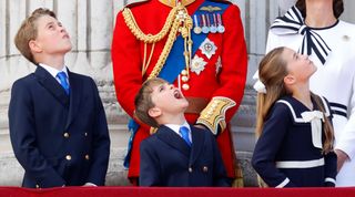 Prince George, Princess Charlotte, and Prince Louis at Trooping the Colour