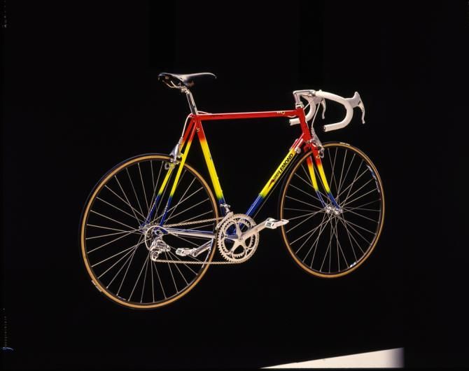 An earlier vintage, Camagnolo-equipped LeMond