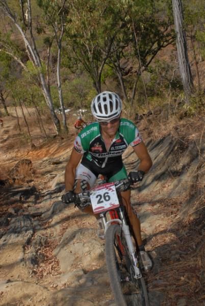 Ondrej Slezac tackles stage 8 of the Crocodile Trophy