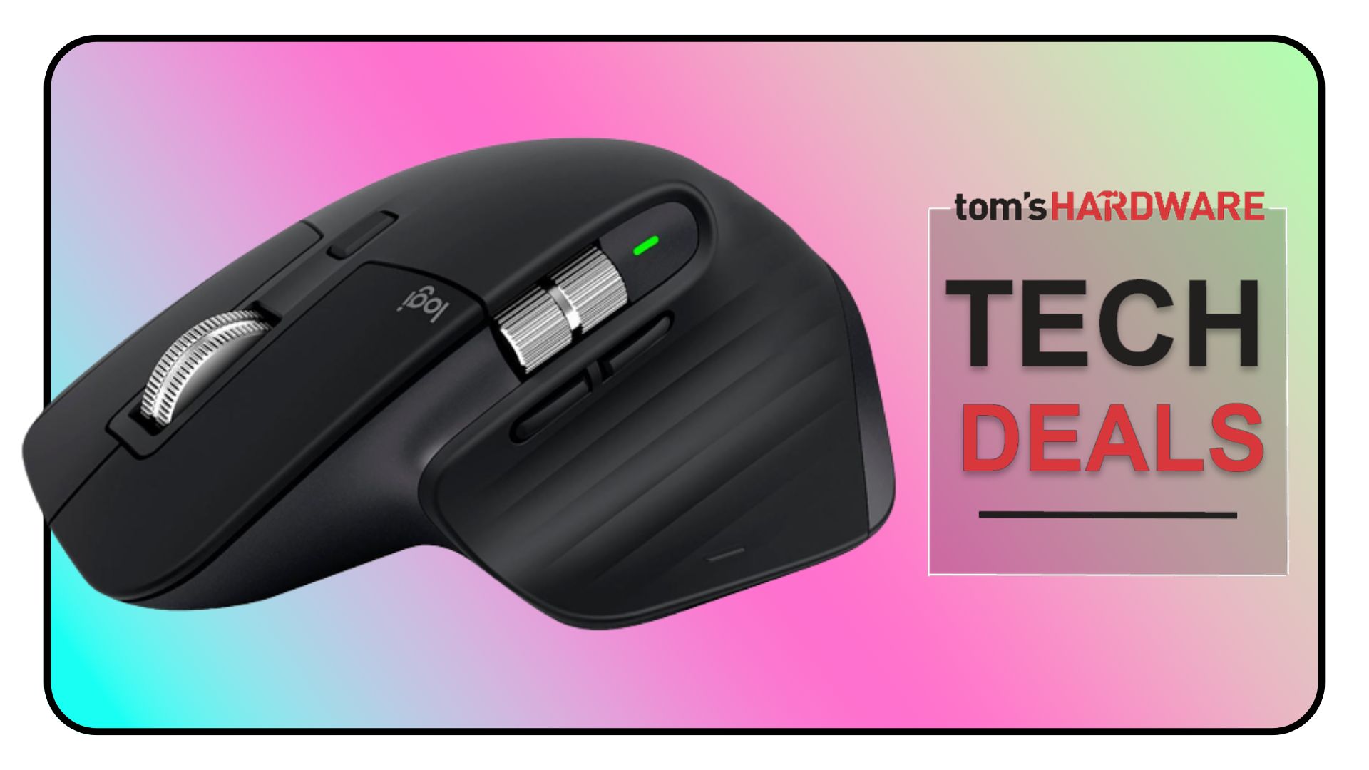 Tech Deals cover featuring a Logitech MX Master 3S mouse