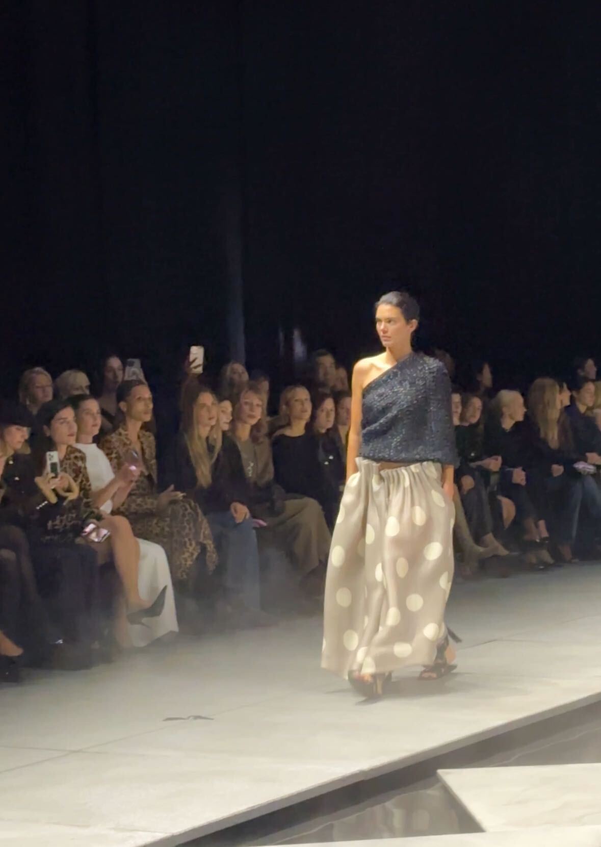 Kendall Jenner walks down the Khaite runway