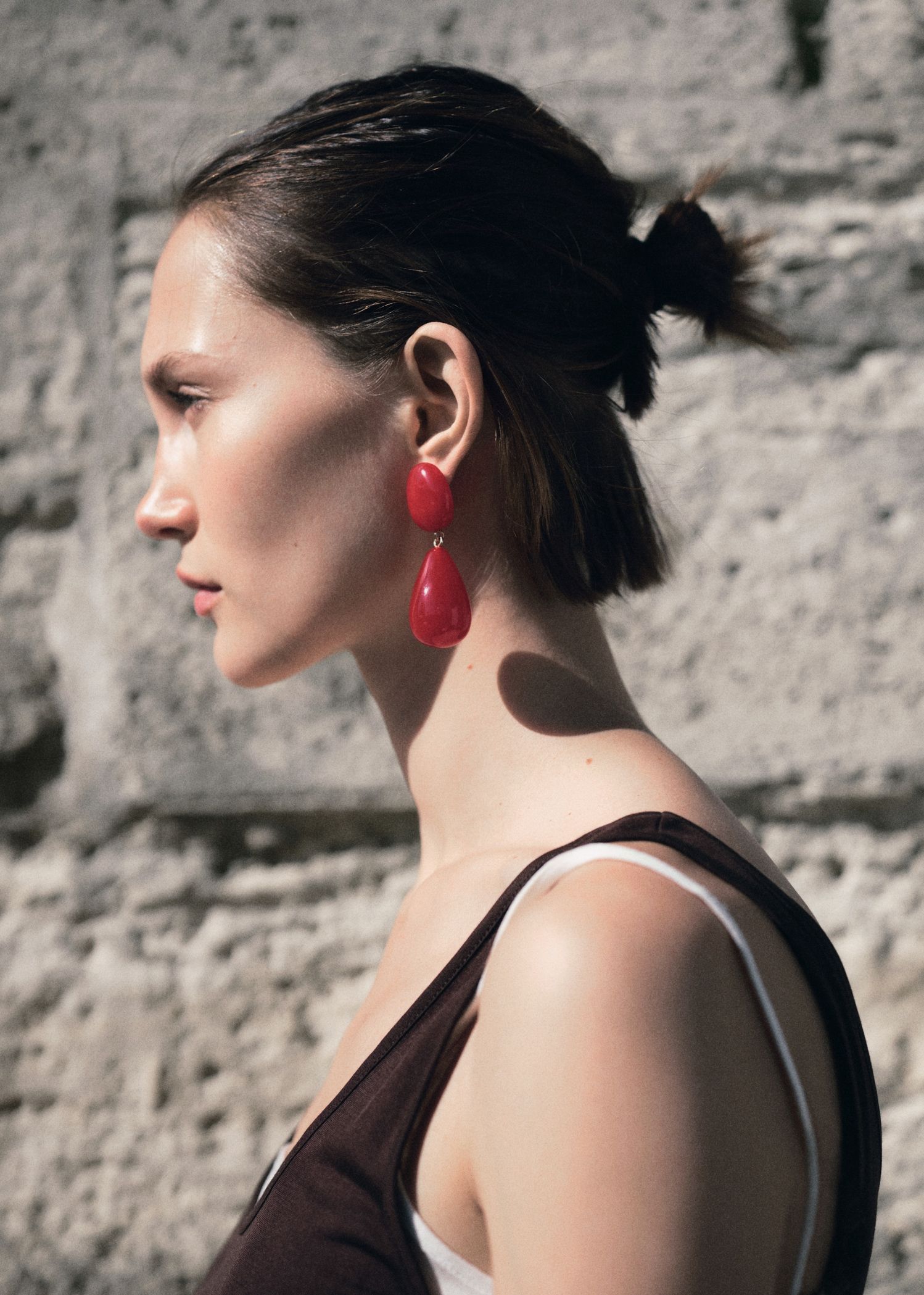 Resin Drop Earrings - Women | Mango United Kingdom