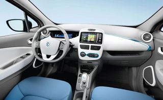 Interior of the Renault Zoe