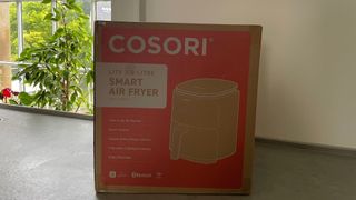 The Cosori Lite Air Fryer on the counter