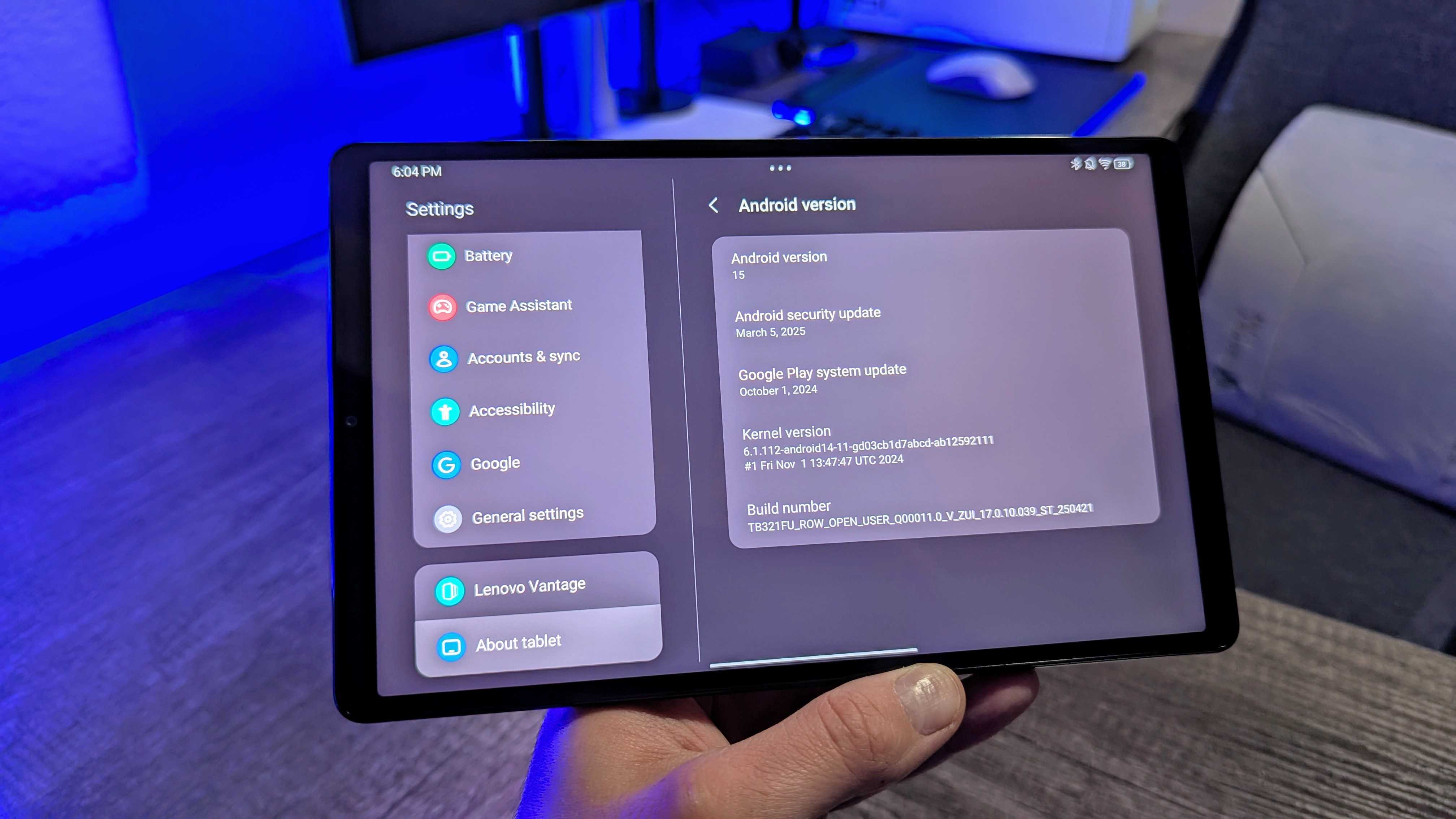 Image of the Lenovo Legion Tab (Gen 3) tablet.
