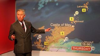Charles delivering the weather.