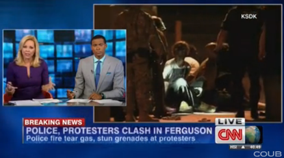 CNN anchor: Why not use water cannons on Ferguson protesters?