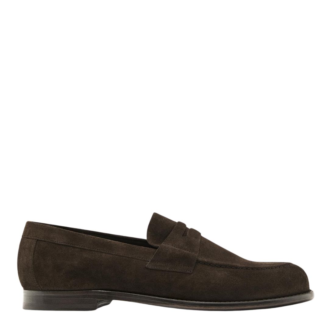 Massimo Dutti Split Leather Loafers