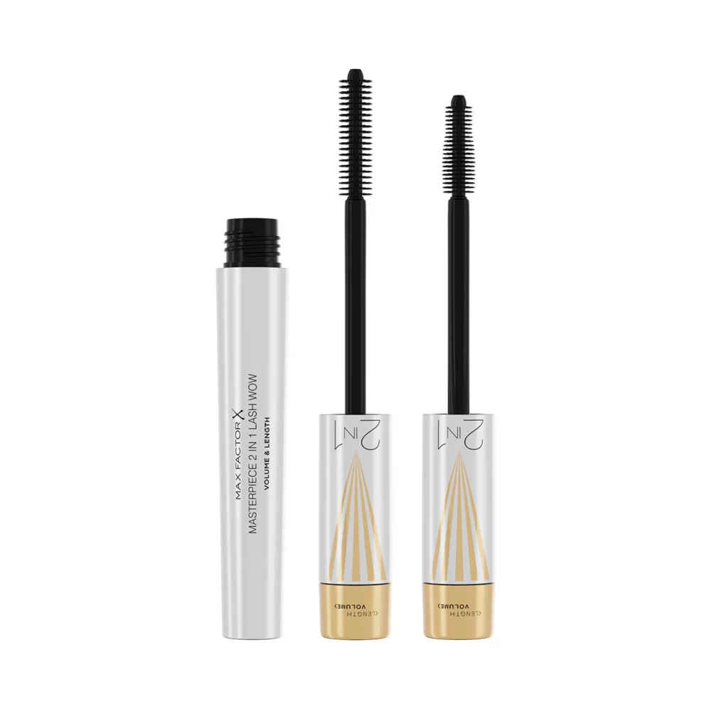 Max Factor Masterpiece 2 in 1 Lash Wow Volume &amp;amp; Length Mascara 001 Black 7ml