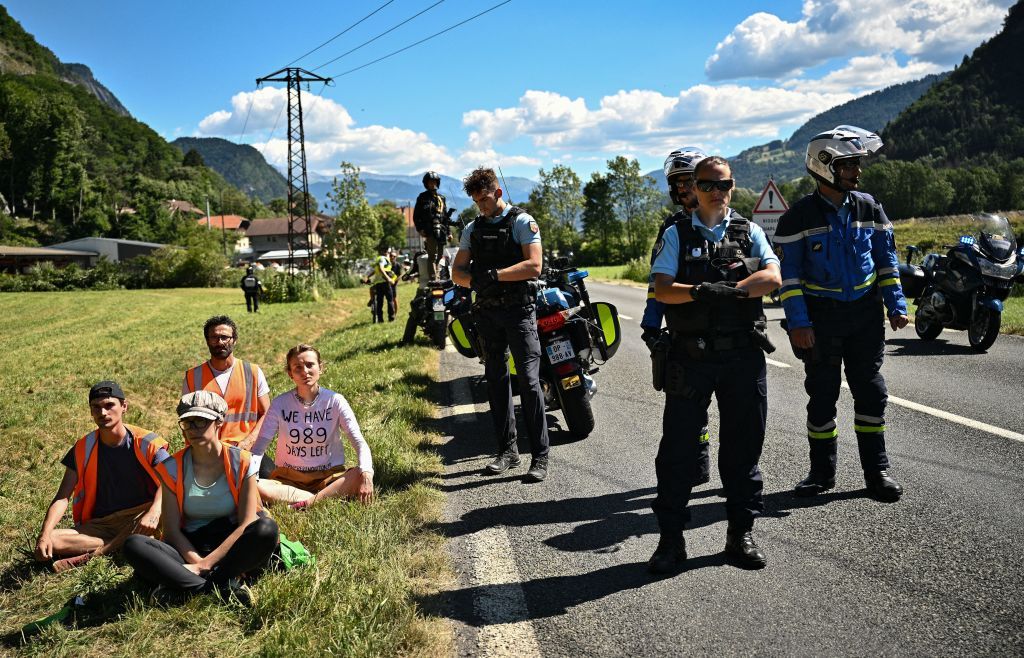 Tour de France protest