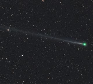 This image captures Comet 45P/Honda-Mrkos-Pajdušáková as it streaks across Earth's sky.