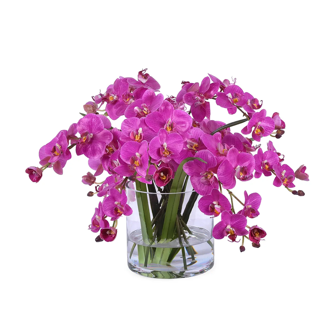 Faux Orchid Phalaenopsis Floral Arrangement