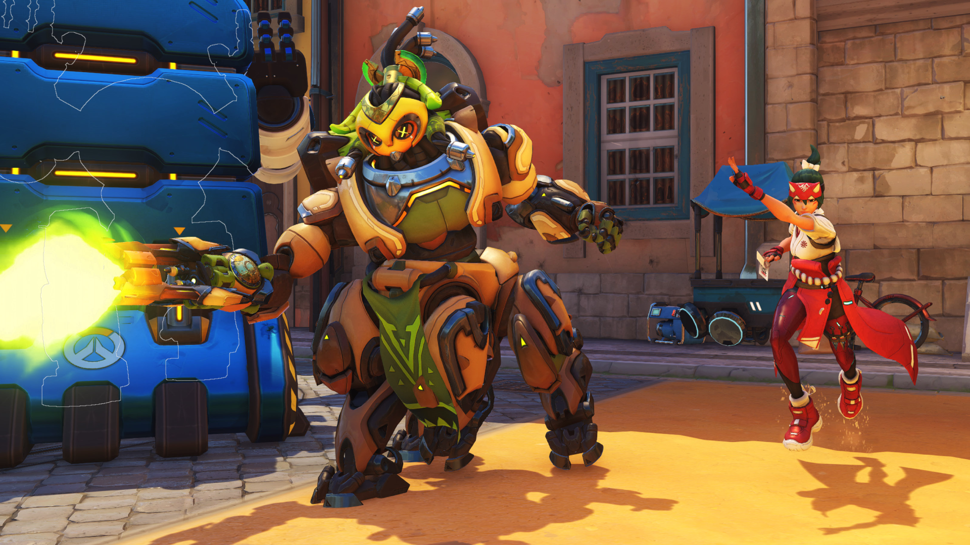 Overwatch 2's Orisa and Kiriko