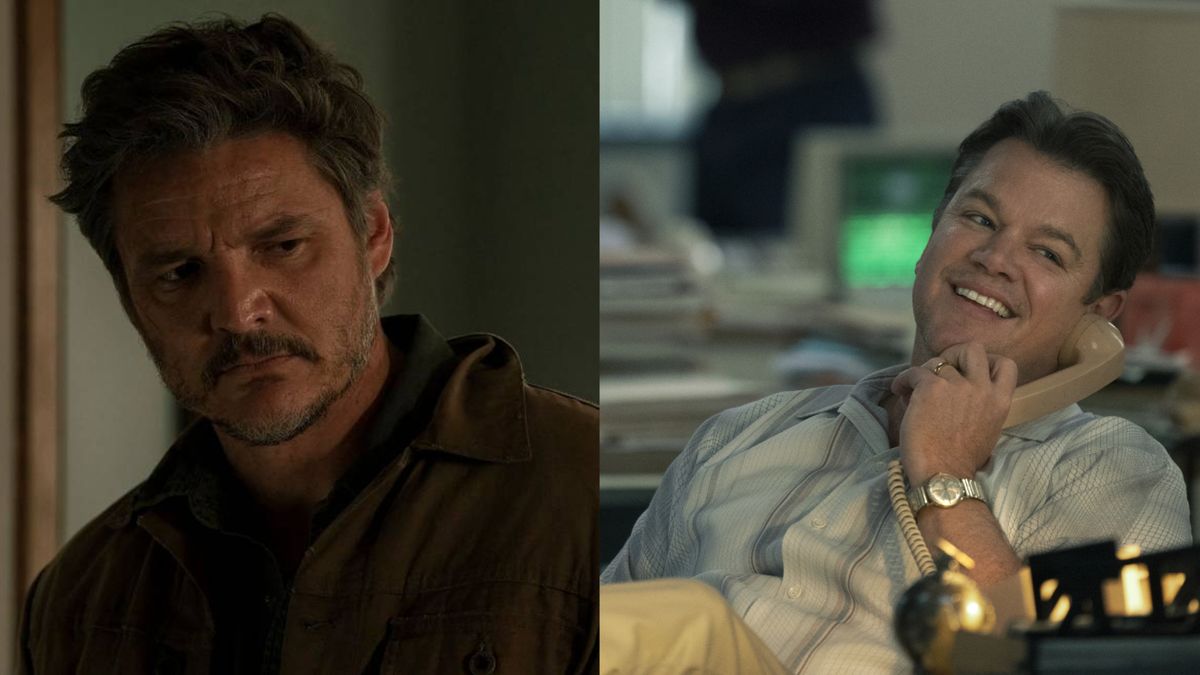 Pedro Pascal in The Last of Us and Matt Damon in Air