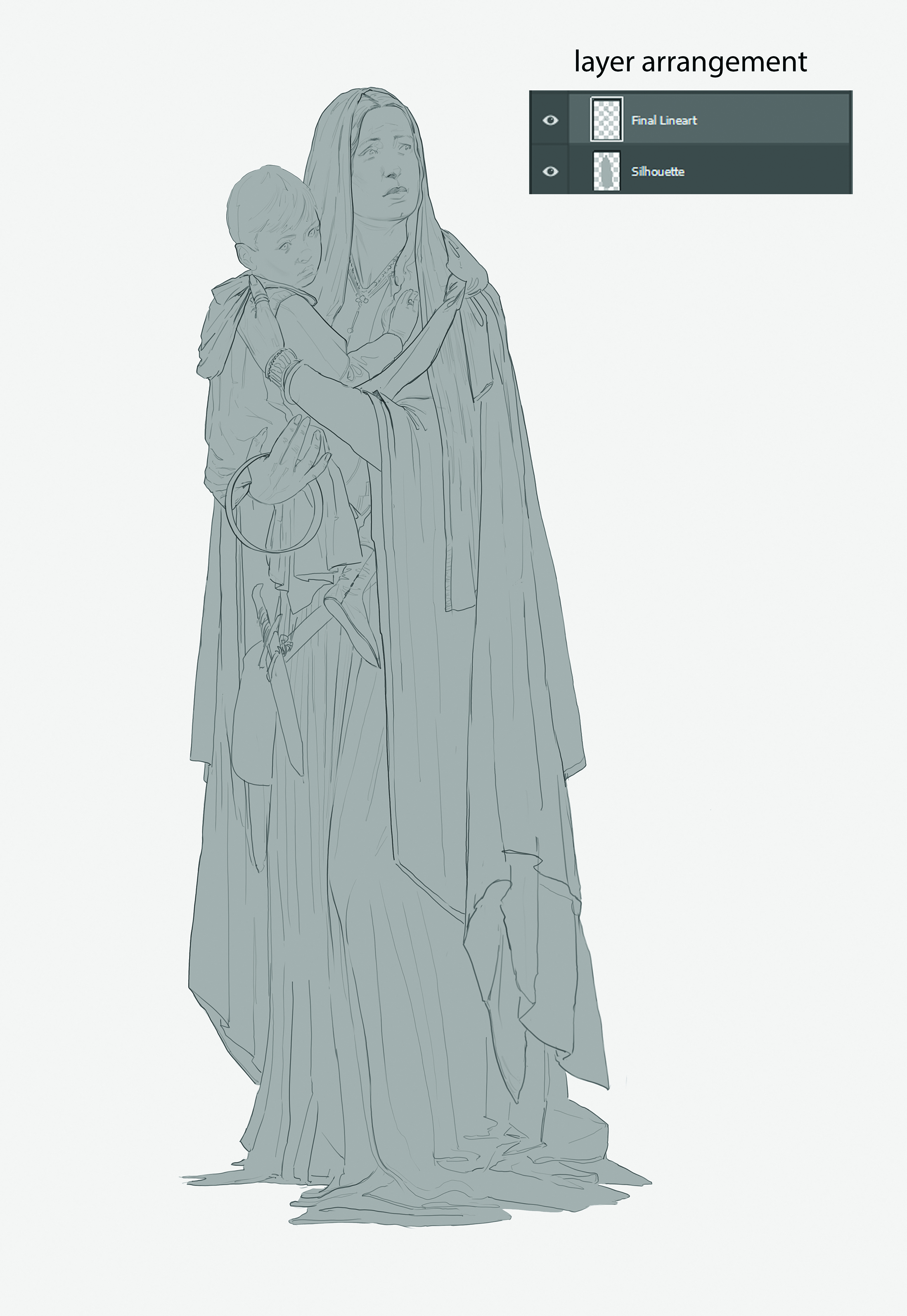 Digital art for a tutorial