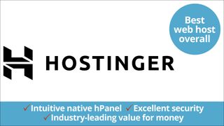 Hostinger logo and guide info