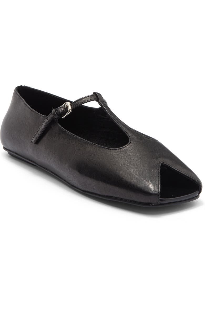 Keeneland T-Strap Peep Toe Flat