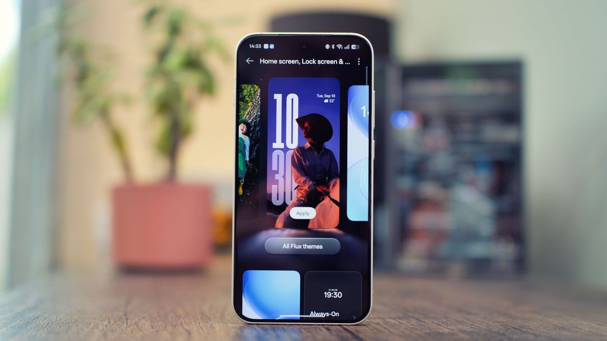 Oppo Reno 16 Pro smartphone in silver
