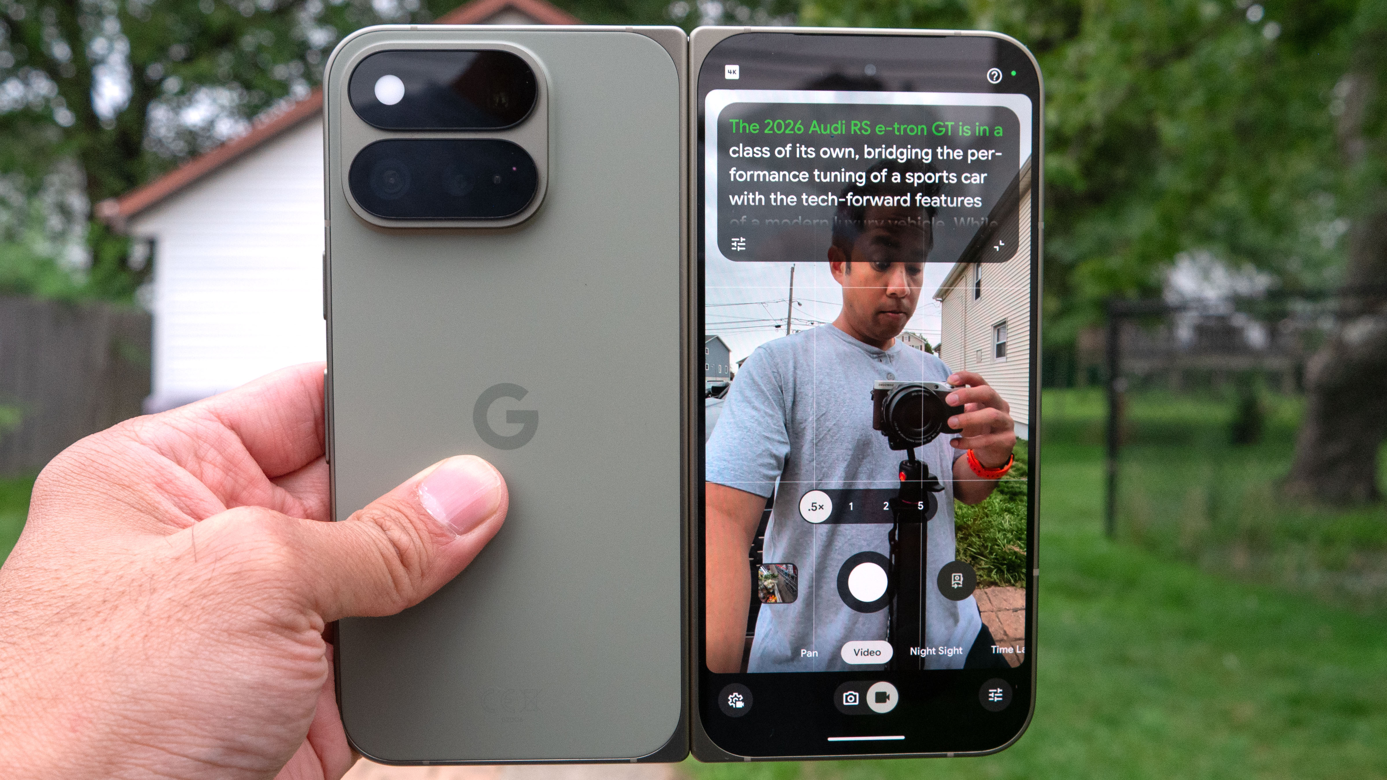 Google Pixel 11 Pro Fold creator mode.