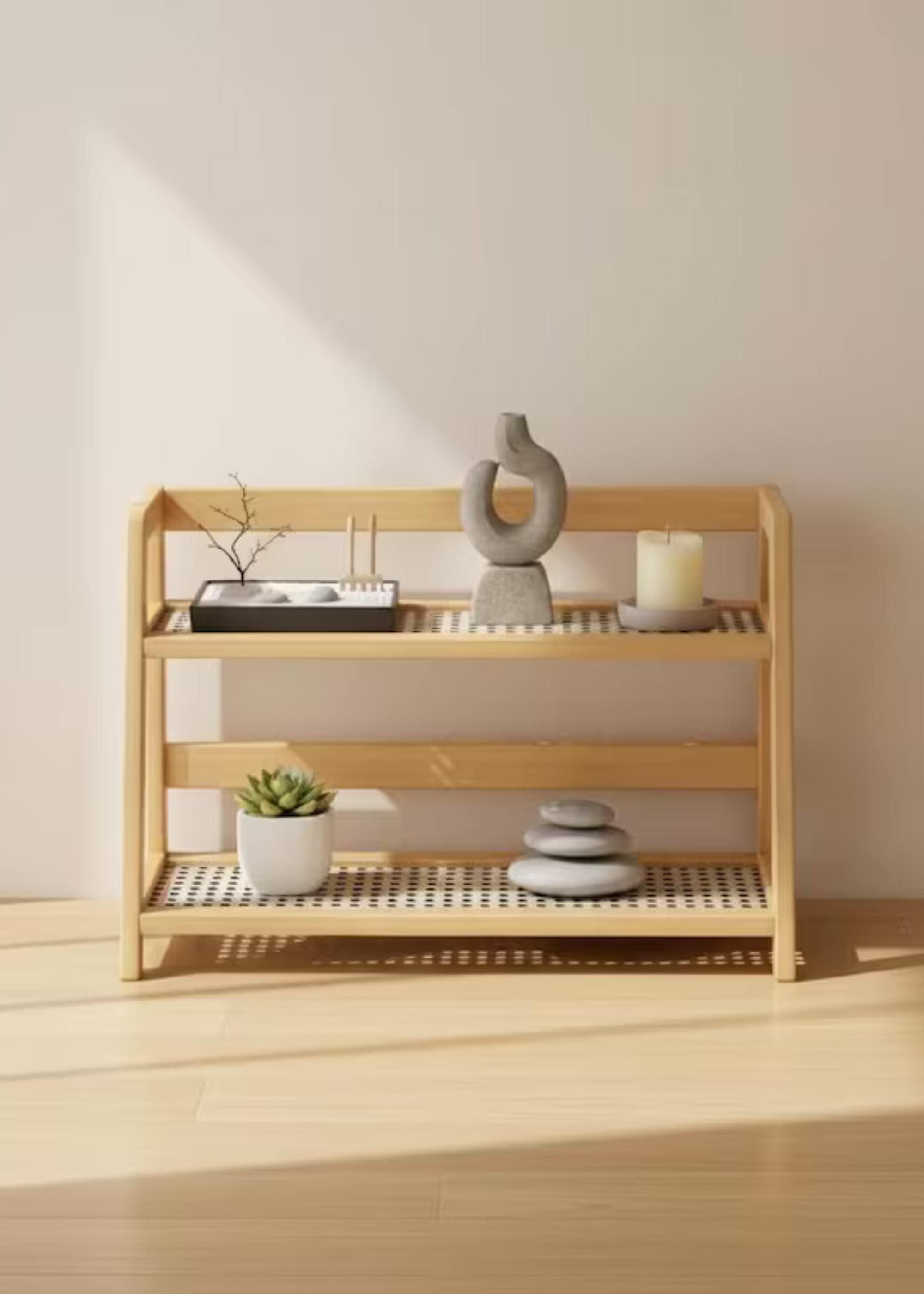 Etsy, Wooden 2-Tier Storage Rack