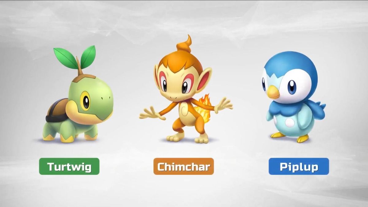 Pokemon Diamond Pearl starters