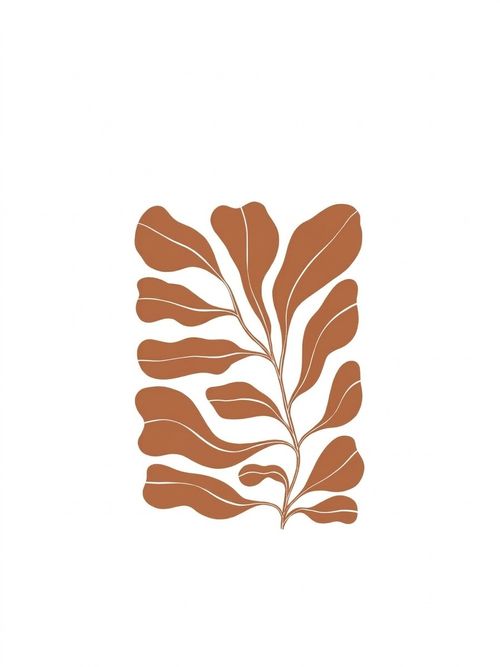 East End Prints Brown Branch Print