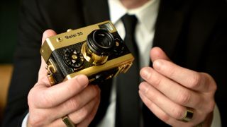 Want a 24K gold camera? This gorgeous gold-plated Rollei 35 adds even more drip to an analog icon