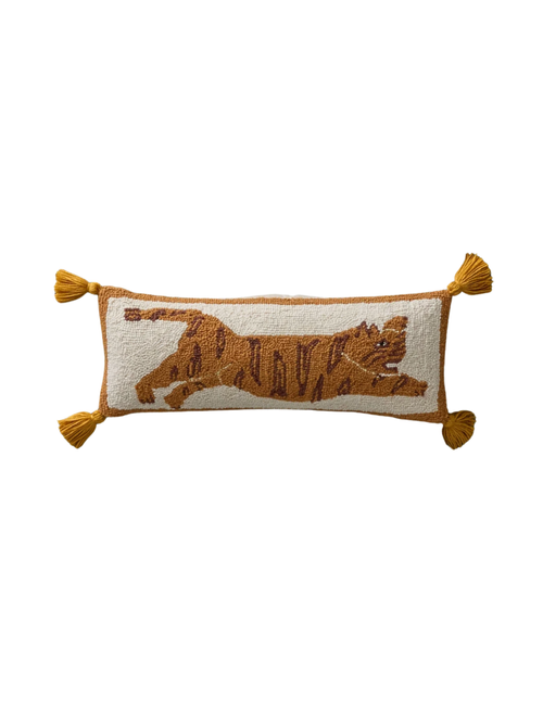Jungalow  Tiger Hook Throw Pillow