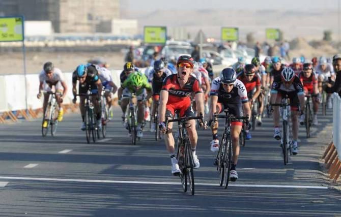 Brent Bookwalter (BMC Racing Team) wins stage 1 of the Tour of Qatar