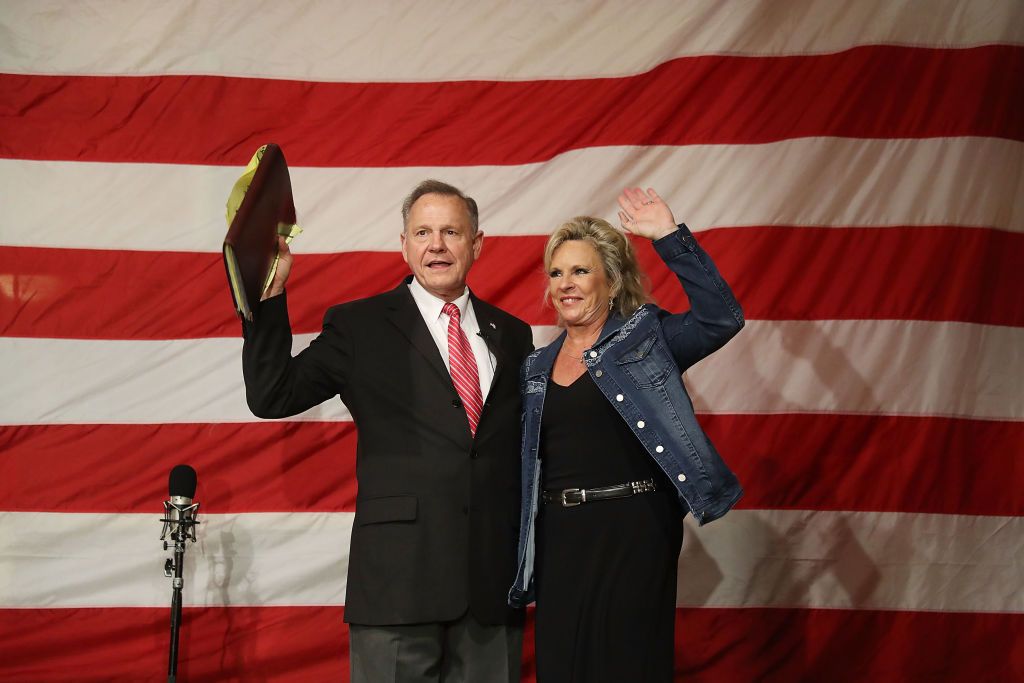 Roy Moore and his wife, Kayla