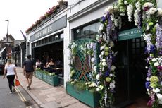 Wimbledon village always gets in the spirit of things for The Championships at the All England Lawn Tennis and Croquet Club.