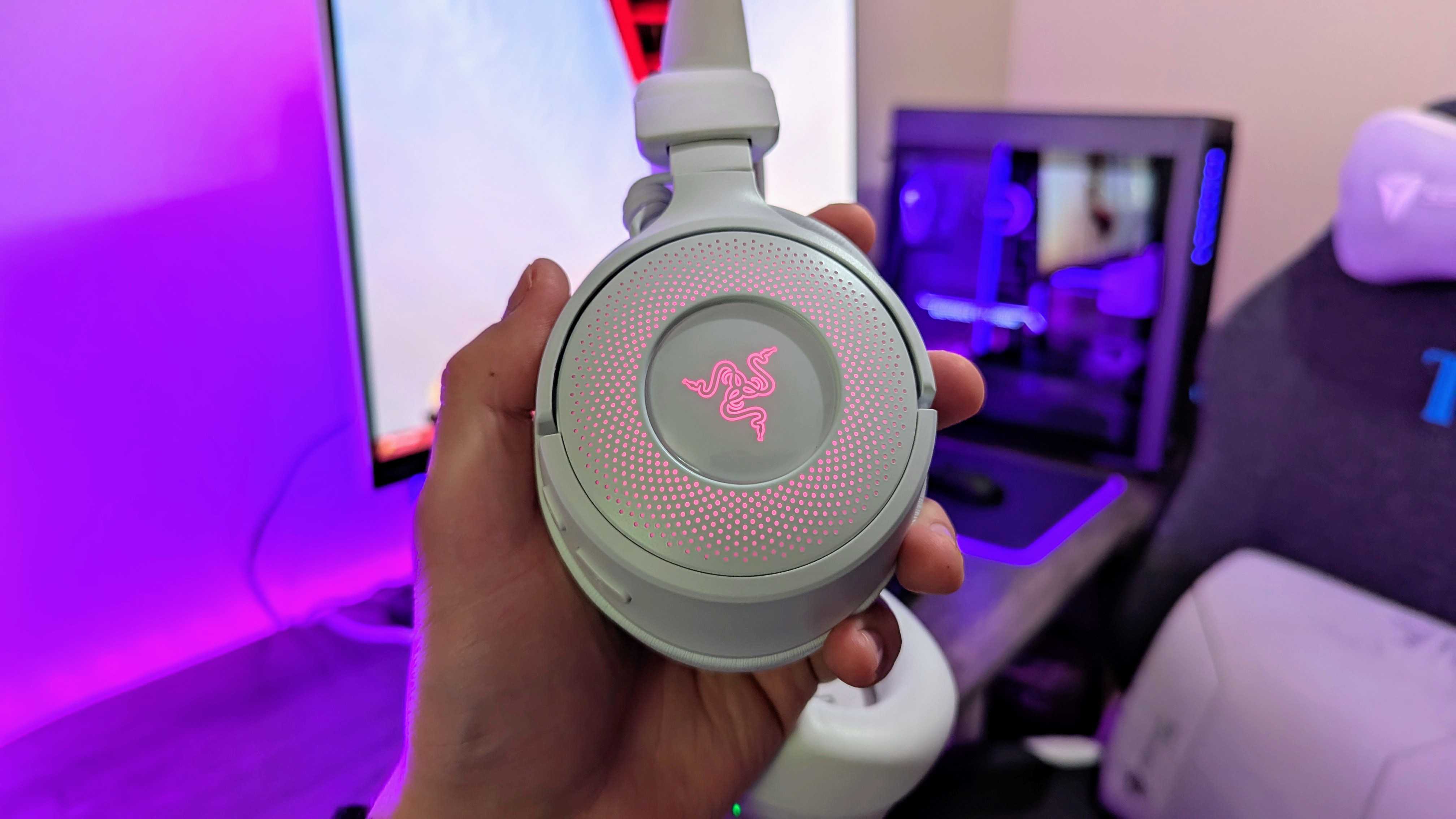 Image of the Razer Kraken Kitty V3 Pro wireless gaming headset.