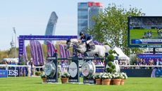 Rolf-G&ouml;ran Bengtsson riding Zuccero at the European Showjumping Championships