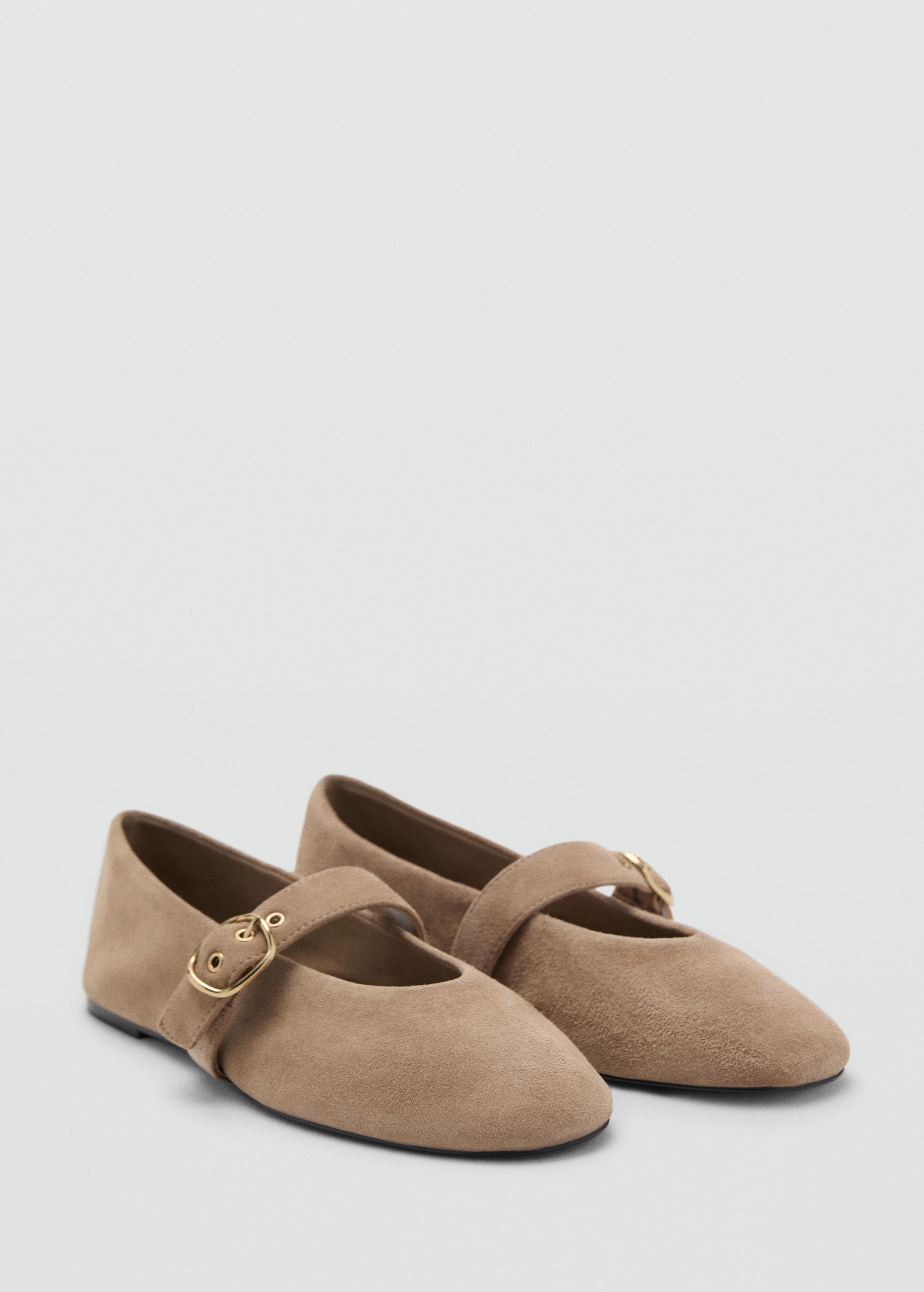 Suede Leather Ballet Flats - Women | Mango United Kingdom