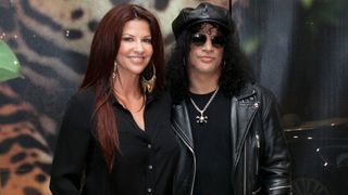 Perla Ferrar and Slash in 2012