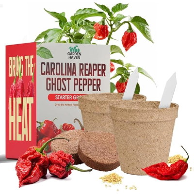 Carolina Reaper Ghost Pepper Grow Kit