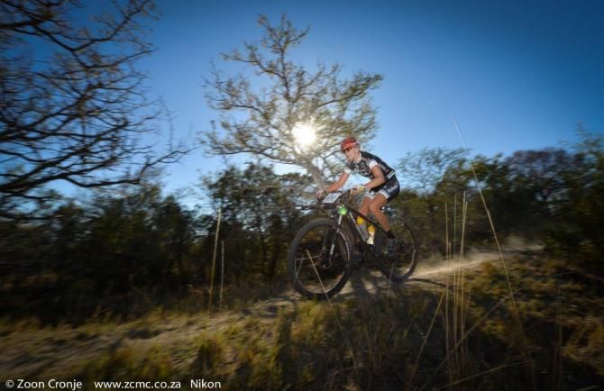 Eventual second place finisher Yolandi du Toit in action in Rooiberg