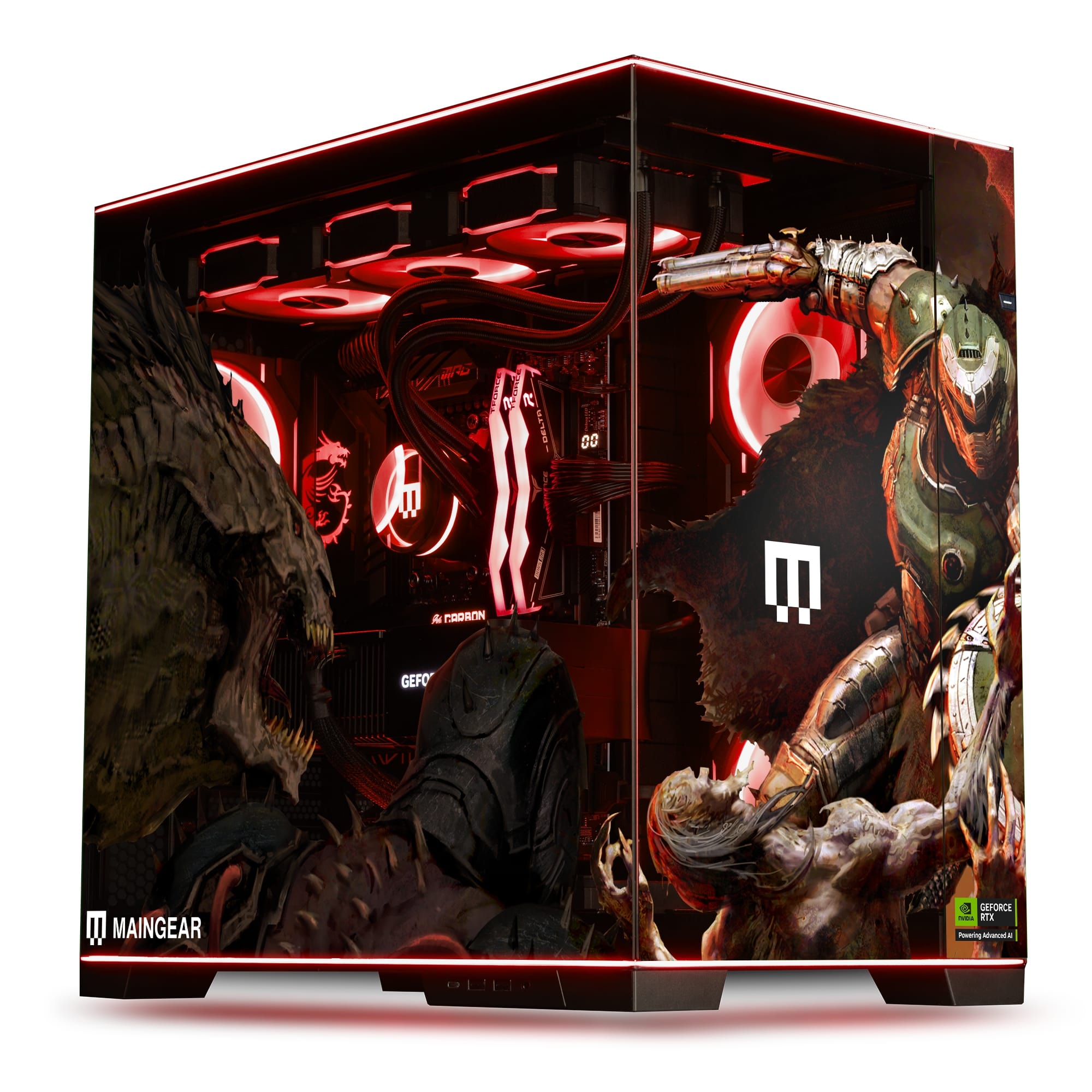 DOOM: The Dark Ages-themed PCs, laptops, and GPUs.