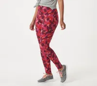 24. Denim &amp; Co. Active Regular Duo Stretch Printed Leggings
