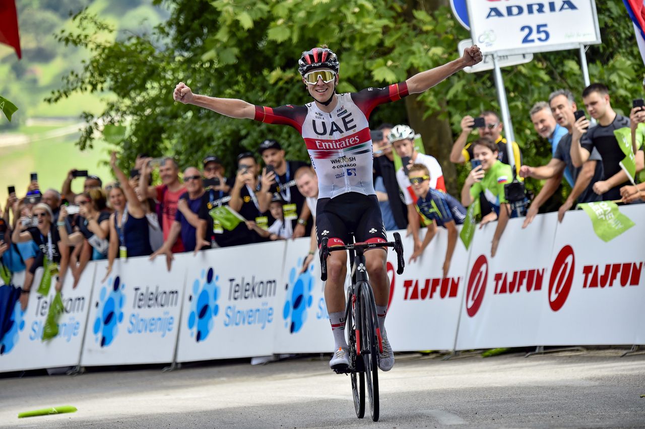 Tadej Pogacar won stage 3 of the Tour of Slovenia