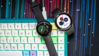 The Google Pixel Watch and Samsung Galaxy Watch 5 Pro side-by-side