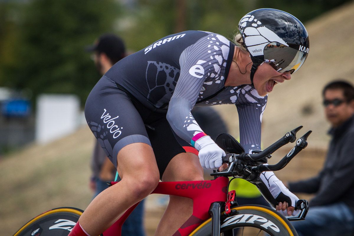 Taylor Wiles (Velocio) rode to fifth place today