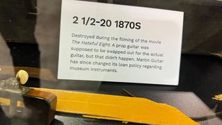 The Martin guitar Kurt Russell destroyed