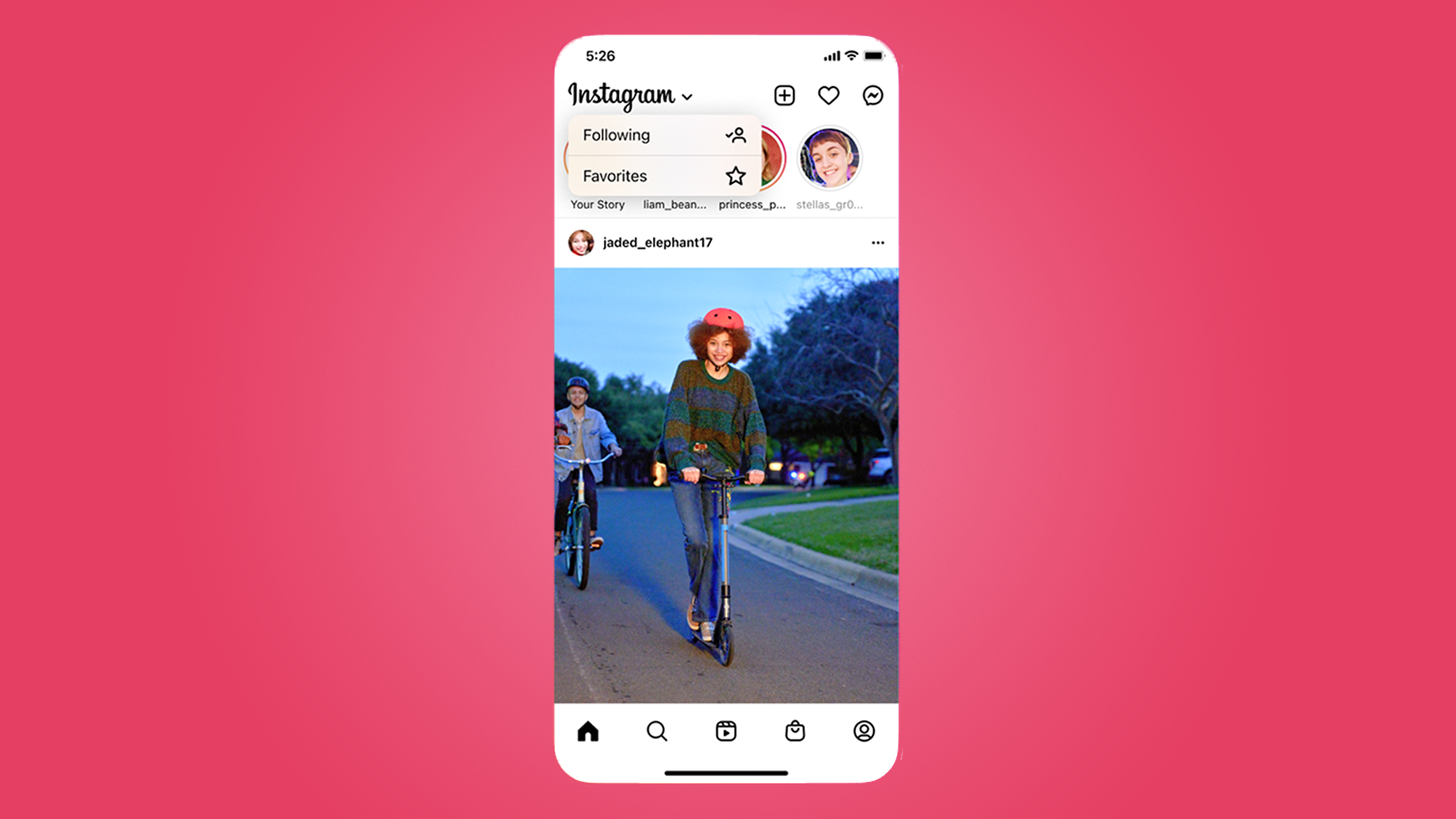 Instagram launches chronological and 'favorites' feeds for all users, but  they can't be the default