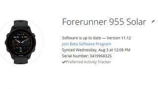 Joining the Garmin Forerunner 955 beta program